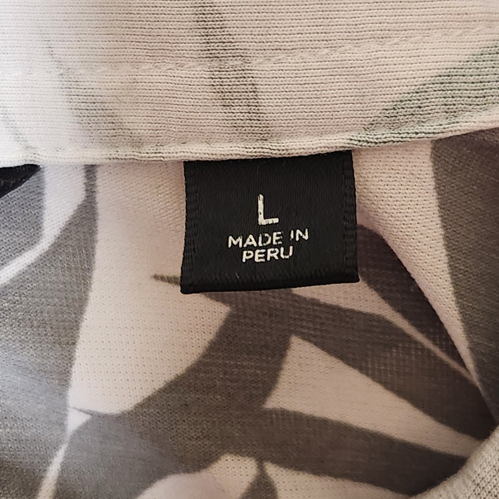 Travis Mathew Golf Polo Shirt Short Sleeve Size Large‎ Succulent Pattern - Picture 8 of 8